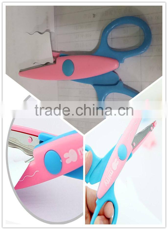 children school safety scissors 3 head interchangeable replaceable diy art student office kids hand scissors