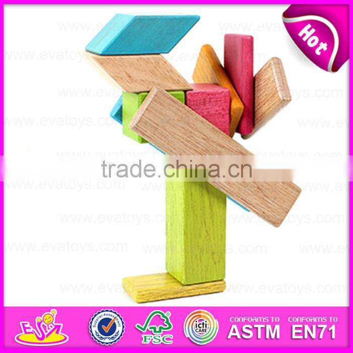 Promotional 46PCS DIY wooden puzzle 4D toy for kids,Wooden intelligent 3d puzzle diy toy for christmas W03B045