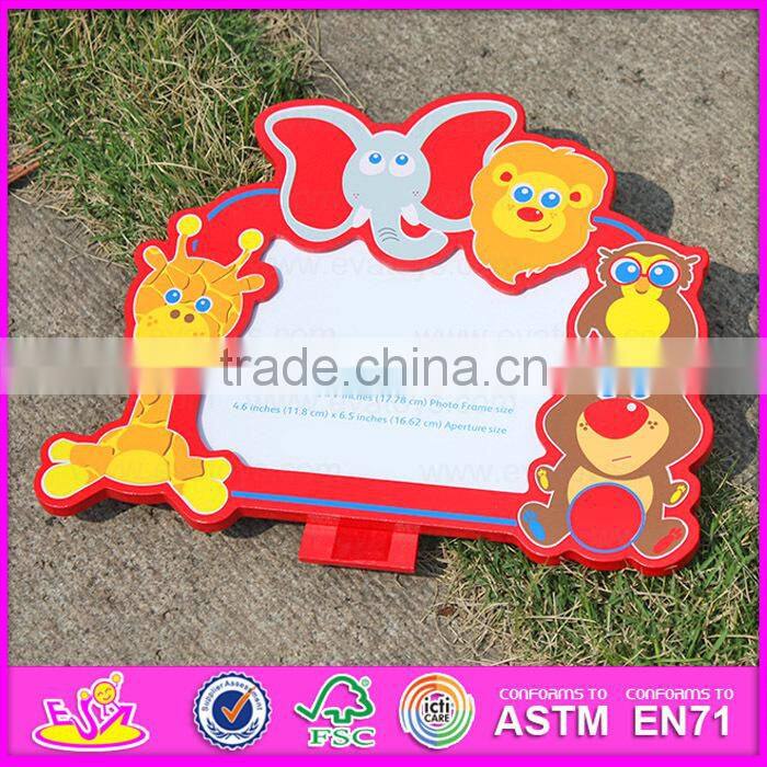 2015 Colorful kid wooden picture frame,Cheap wholesale wooden picture frame,Wooden wall hanging decorative picture frame W09A039
