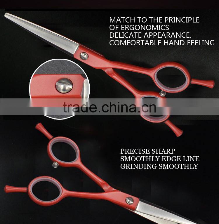 6inch japanese stainless steel pet grooming scissors with opposing handle