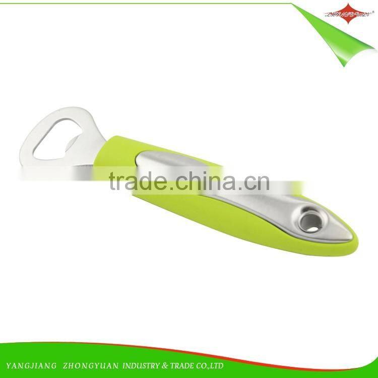 ZY-A221634 Creative safe cut easy to use Factory Customizable Stainless Steel beer speed Bottle Opener