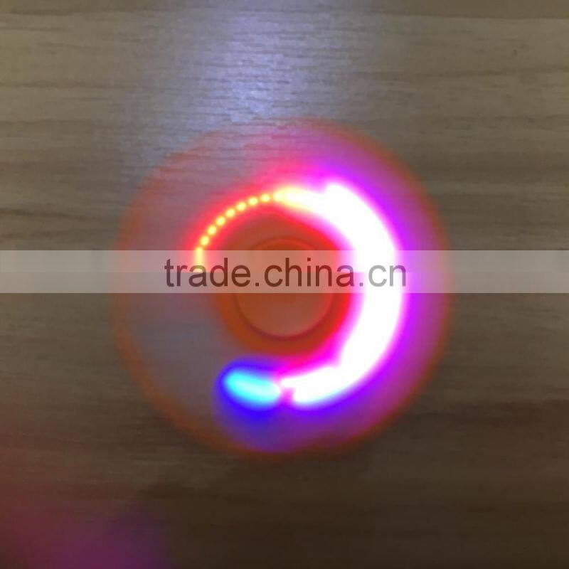 free sample OEM factory price hot sale beautiful fidget spinner anti stress pressure bearing colorful led light hand spinner