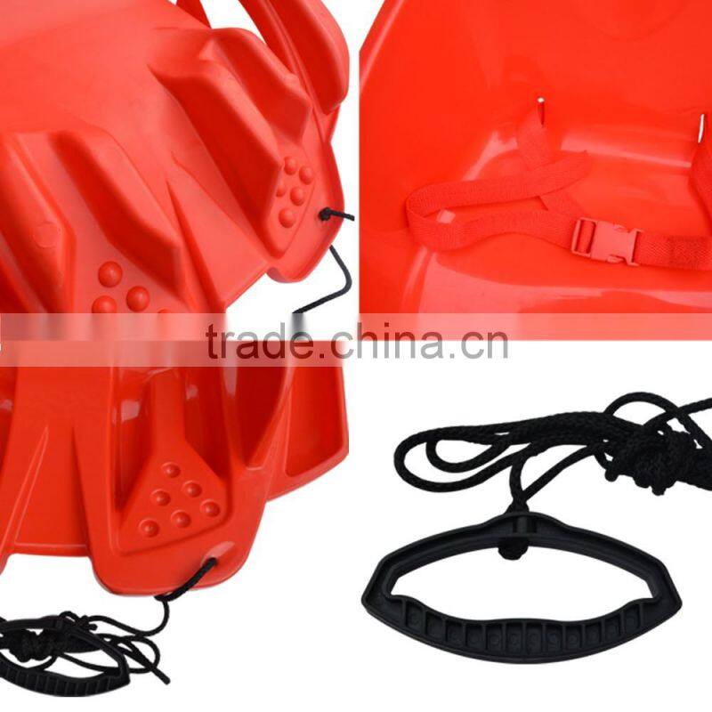 toddler pull sled with safety betl towable kids with secure ceinture snow sled with backrest,-30temp 24h cold resistance test