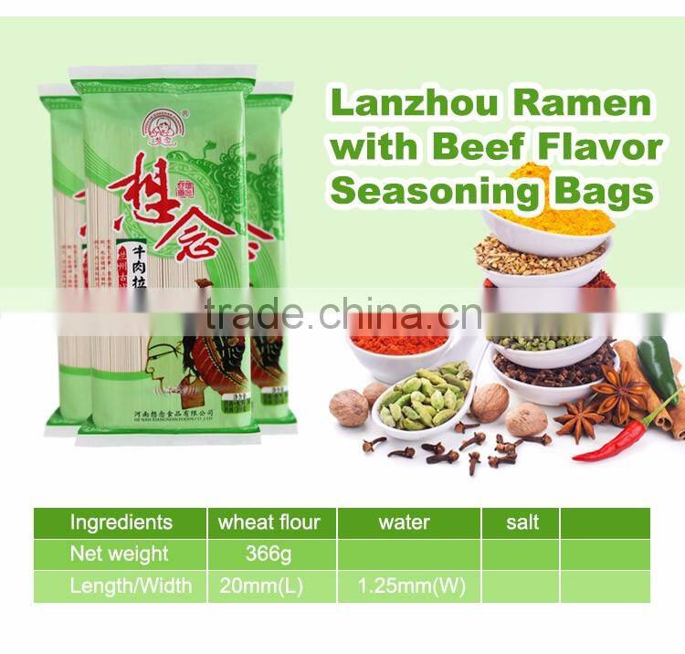 Instant ramen soup noodles with seasoning bags