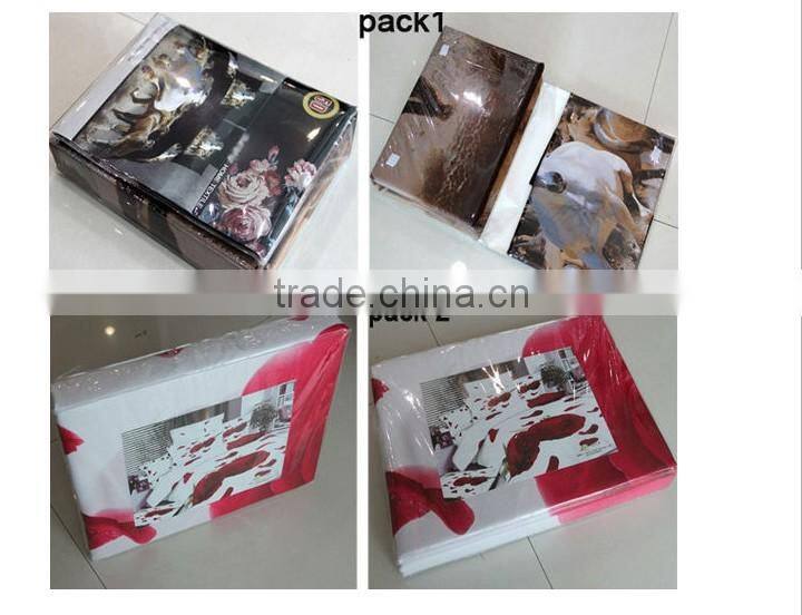 3d Bedding Sets Duvet Cover Set Bed Linens (Queen, 1 Duvet Cover+1 Flat Sheet +2 Pillowcases) -HDIE