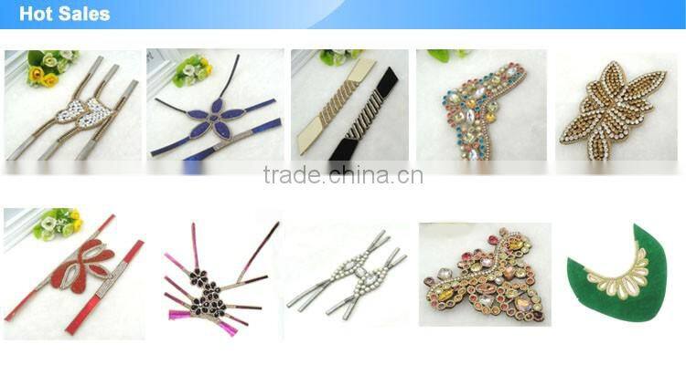 New styles wholesale custom ladies rhinestone shoe upper