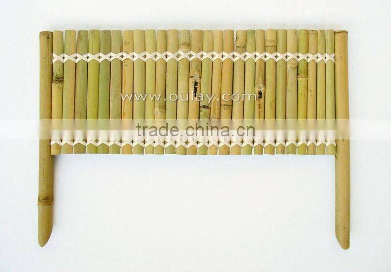 Decoration of bamboo garden fence