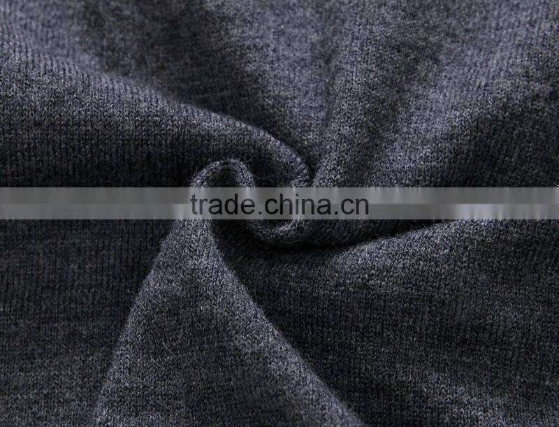 Raidyboer 2016 men's embroider paillette sweater 100%wool v sharp neck