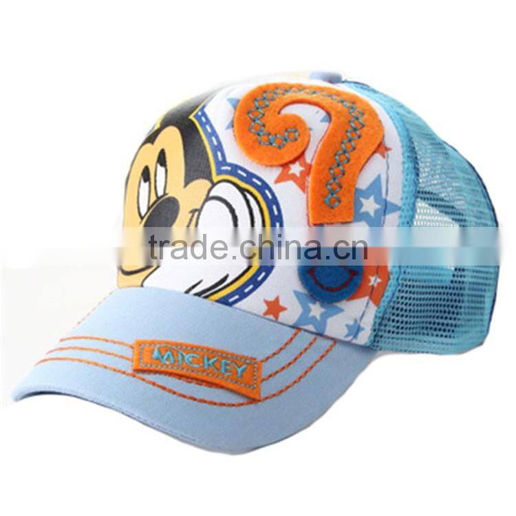 Hot Sale New Fashion Style Kids Trucker Hats Custom Print Baseball Mesh Cap