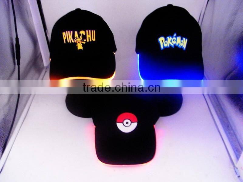 Cap With Built In Led Light Pokemon Flashing Cap And Fiber Optic Cap