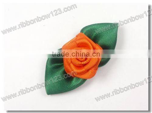 New satin leaves ribbon bows