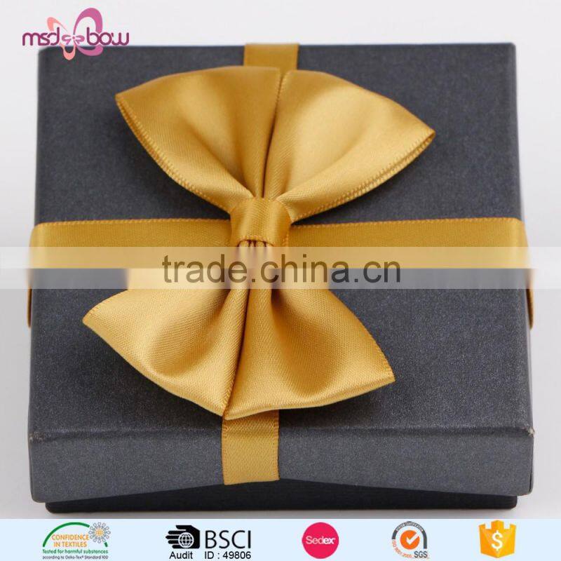 pink satin ribbon craft bows for gift box