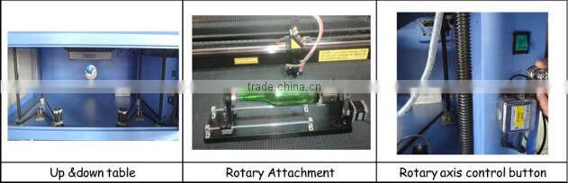 China-made 600*400mm acrylic/wood/plywood/mdf/rubber/stone/plastic laser engraving equipment with CE certificate