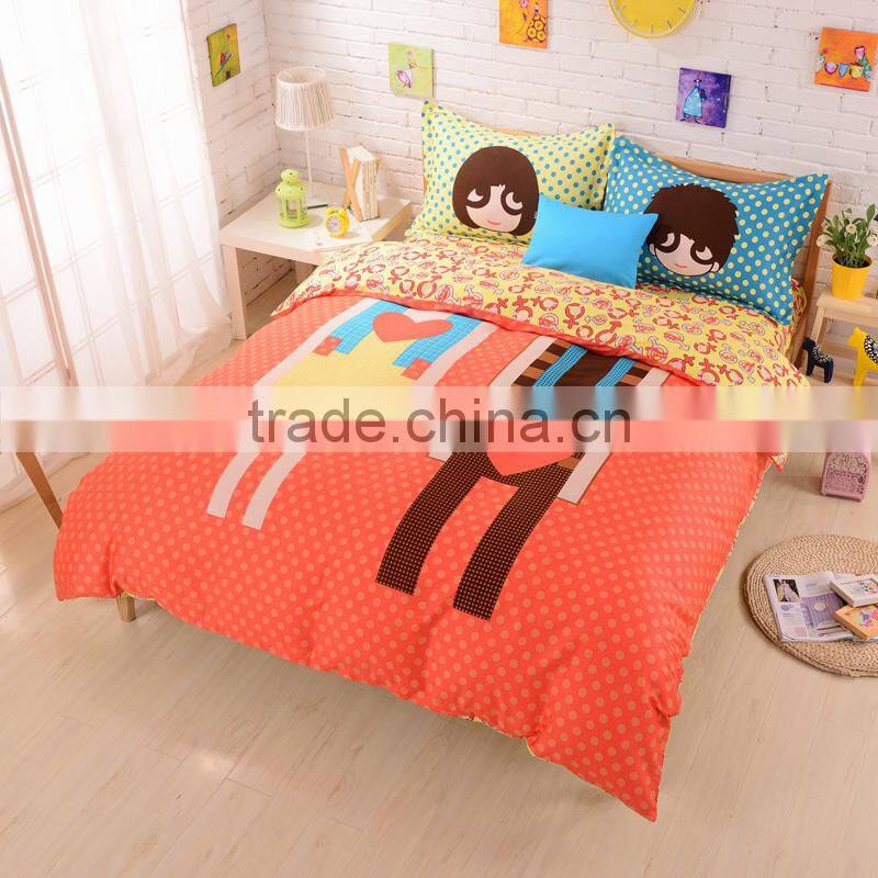100%cotton adult cartoon bedding set