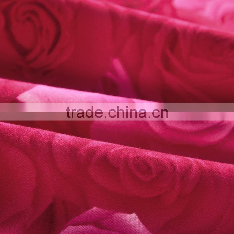 alibaba wholesale 100%cotton 4pcs beautiful bridal bedding set