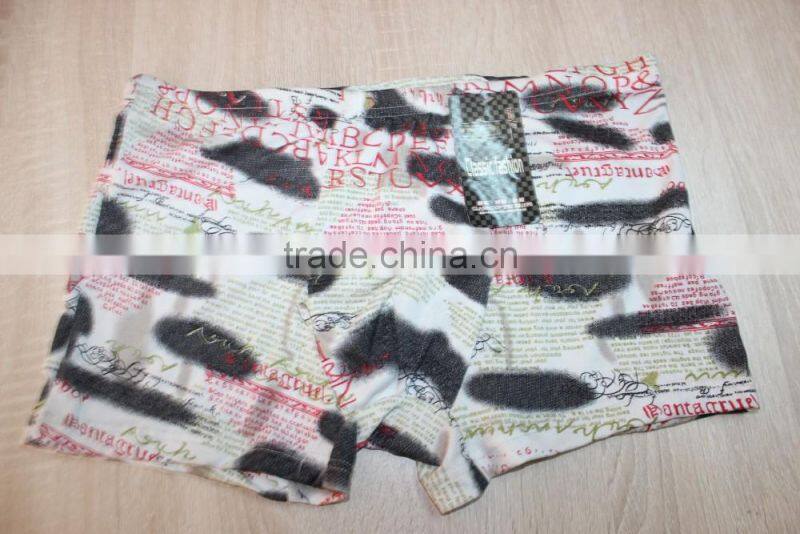 GZY garment stock lots men shorts factory wholesale cheap men panties hot sale in 2016 men panties