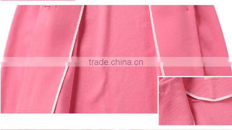 autumn outfit fashionable vigor single-breasted long-sleeved fleece jacket