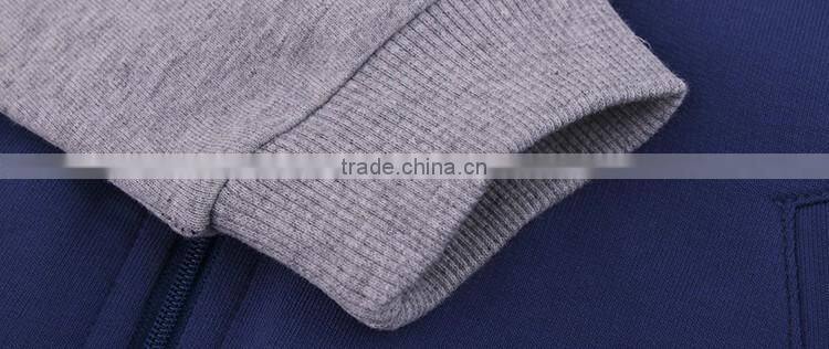 2016 new design Children's wear autumn outfit young children hooded jacket navy blue