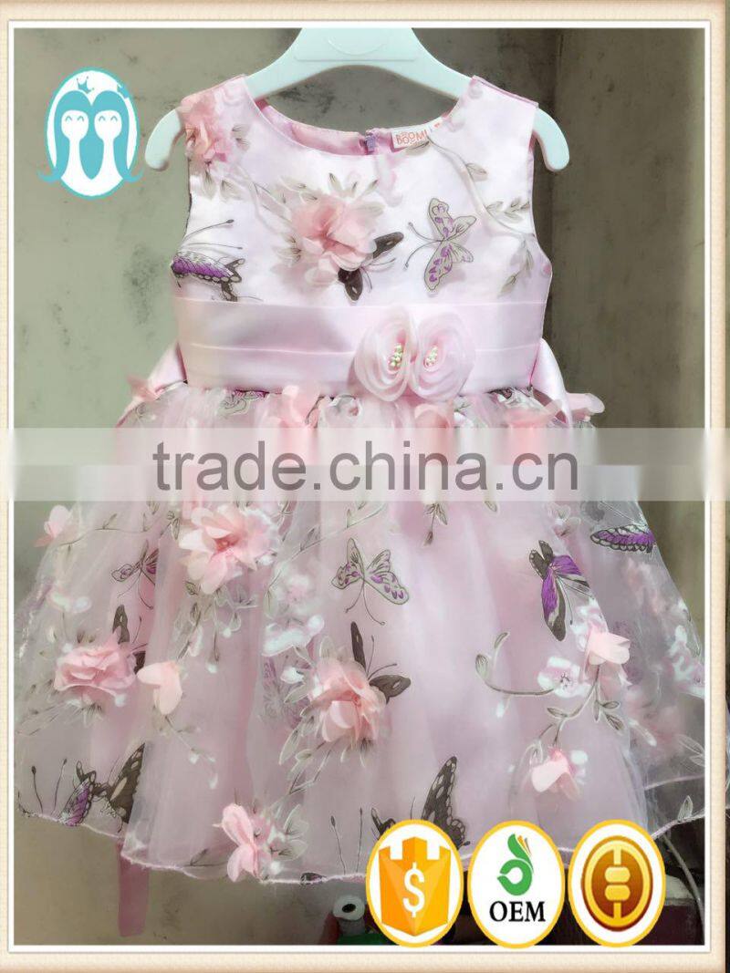 Best selling fashion design small girls dress girls dress names with pictures Flower baby frock design party dresses