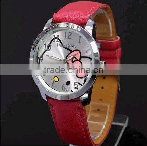 cute hello kitty watch girls Wristwatches factory price huge stock