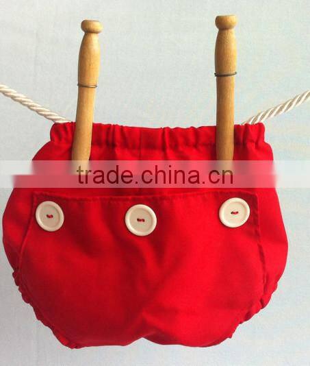 Baby kids pure color shorts bloomer diaper cover wholesale
