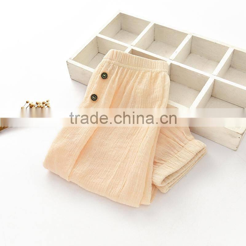 Baby summer air condition pants anti-mosquito pants cotton ankle length bloomers