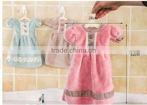 Hot sale new arrival microfiber material fashion lovely skirt design bath hand towels,Bath towel