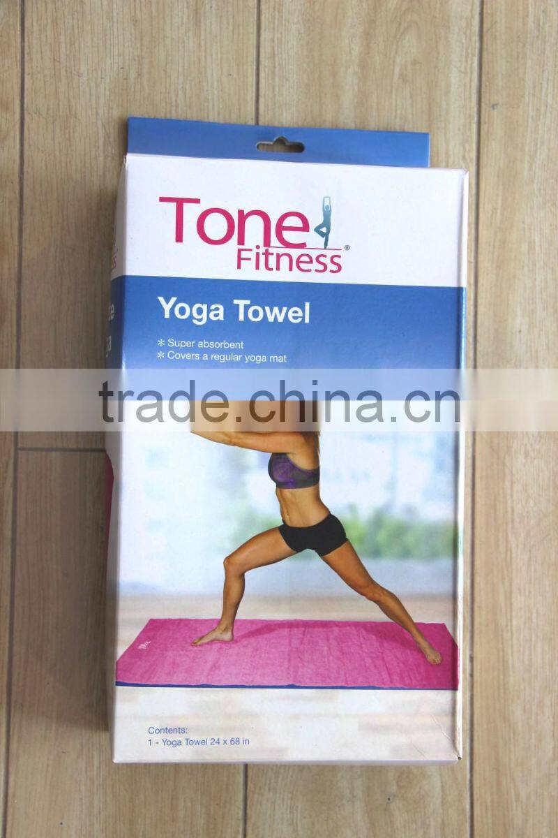 100% polyester non slip microfiber import yoga towel carpet
