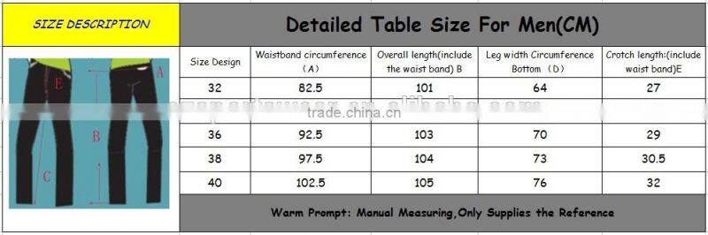 polyester with spandex ladies golf pants /slim fit golf trousers