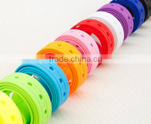 unisex fragrant colorful silicone rubber belt