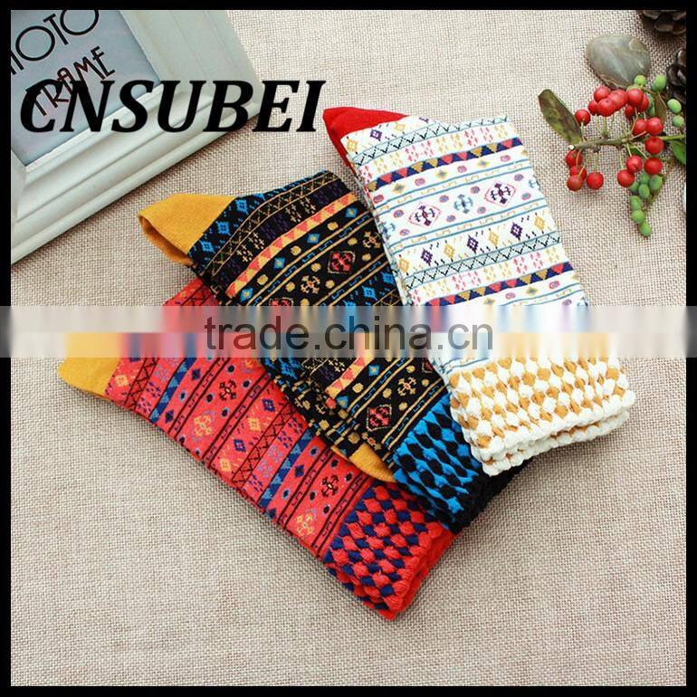 2016 winter new national wind socks cotton socks in tube socks