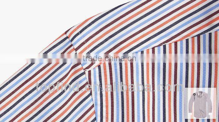 Men Long Sleeve stripe color matched latest shirt designs for men