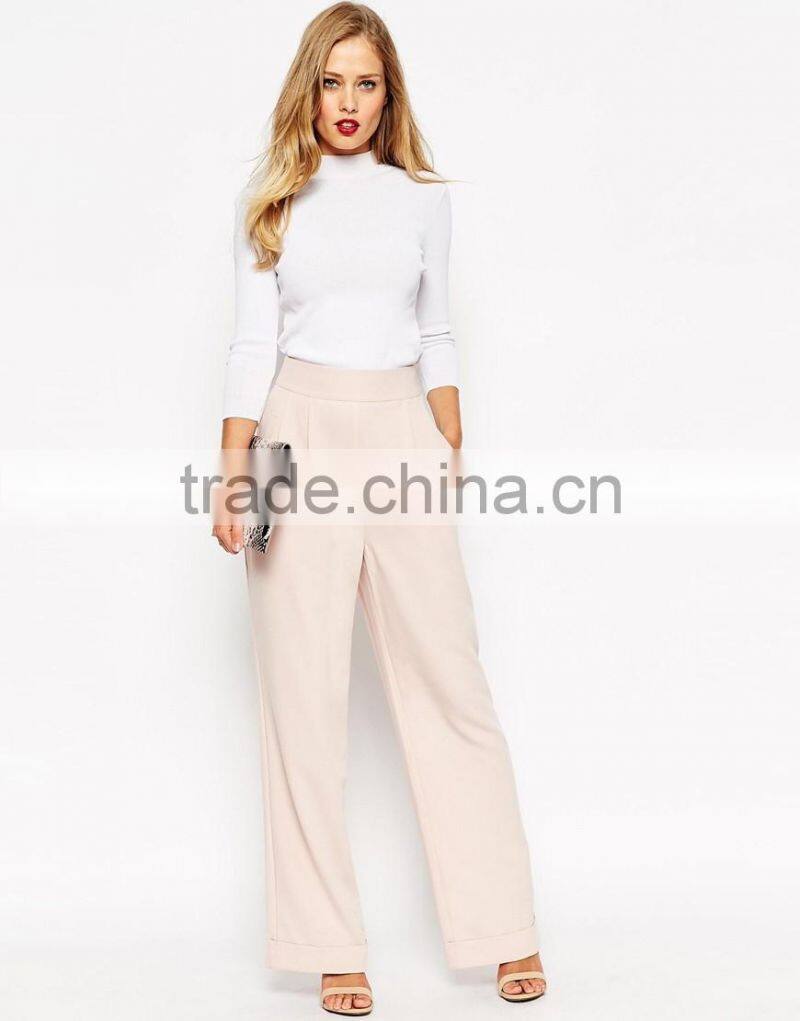 Women summer wear wholesale new design solid colour fashion women casual pants