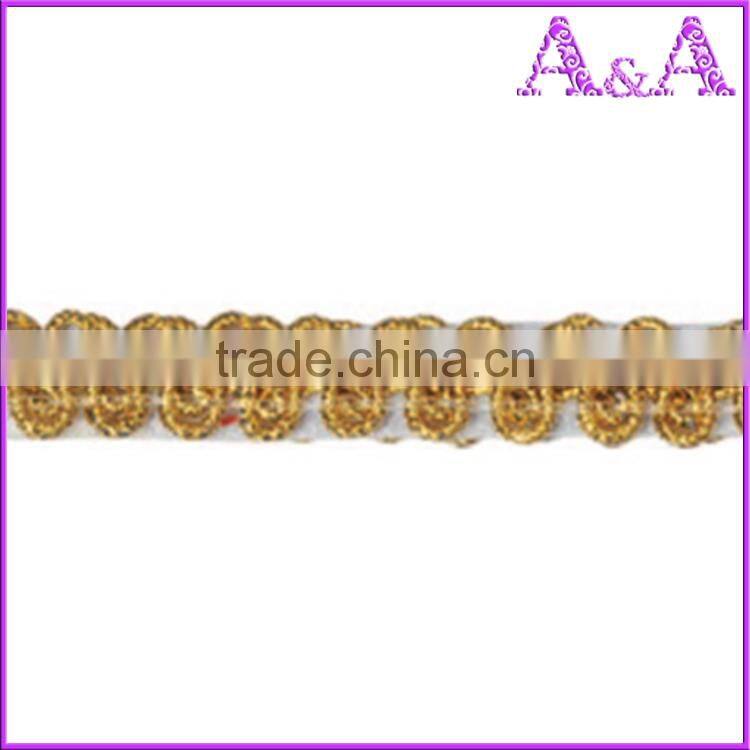 Black dry wedding dress decorative trim materials fabric chemical embroidery with beads cord guipure bobbin lace