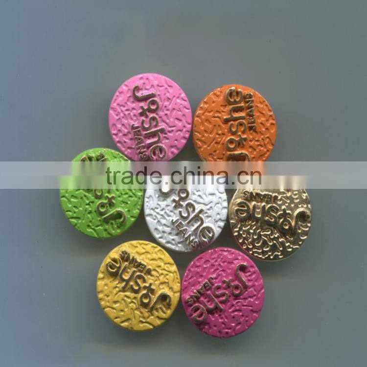 Fantastic Fashion Colorful Garment Shank Jean Metal Button
