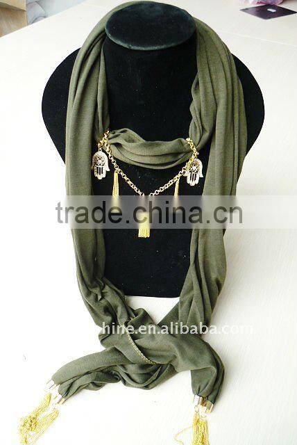 Women's new design scalf necklace