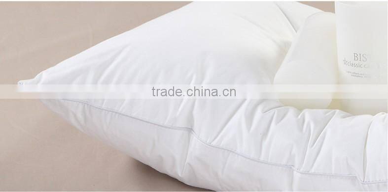 Cotton White Standard Polyester Fiber Filling Hotel Pillow