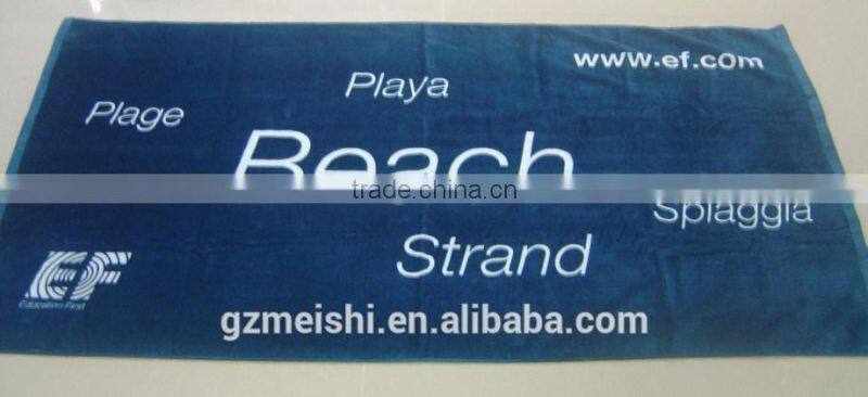 cotton Terry loop gym towel with logo