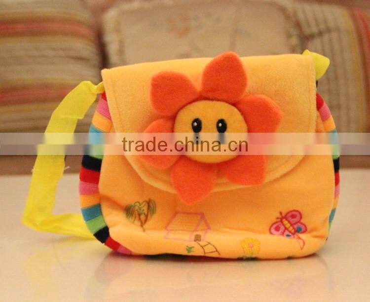 Creative and soft plush school bag for children