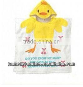 2014 100% cotton breathable animal baby bath robe/kids bath robes