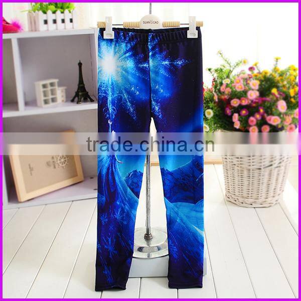 2015 spring kids leggings wholesale children cartoon print leggings