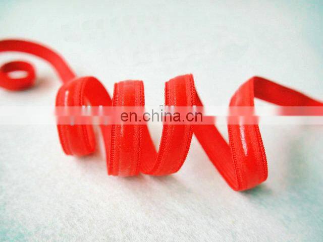 Black Silicone satin lingerie bra strap stretch sewing elastic 1/2" wide