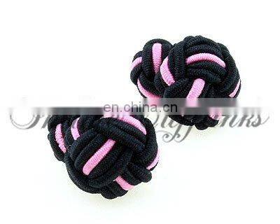 silk knot elastic cuflinks