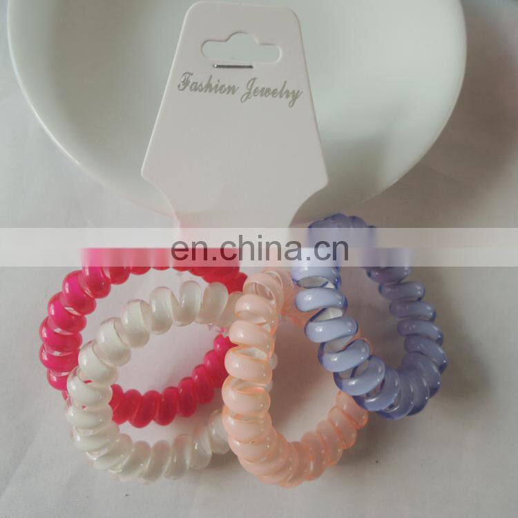 2015 Elastic Telephone Wire Hair Ties