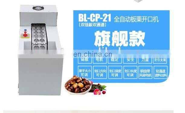 Stainless Steel Automatic Soybean Chestnut Seeds Processing Opening Machine