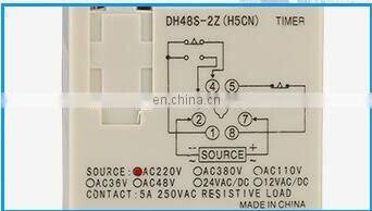 DH48S-2Z digital time relay high precision AC220VDC24V12V timer with base