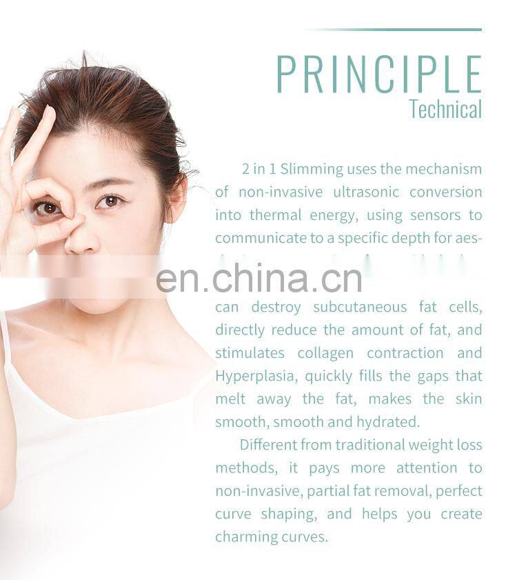 2 in 1 Anti-wrinkle portable Hifu Machine Wrinkle Removal / ultrasonic beauty machine for body