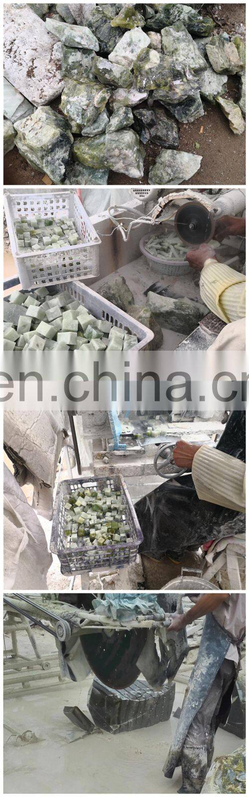 Anti aging green jade roller for face natural xiuyan jade facial massage roller