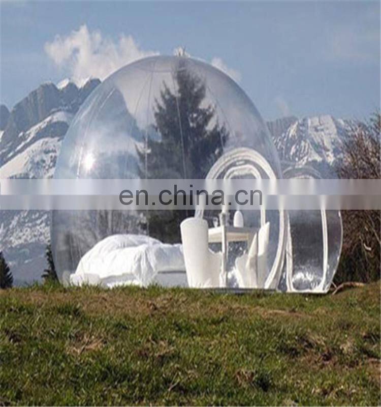 Hot selling inflatable outdoor clear bubble tent for family camping