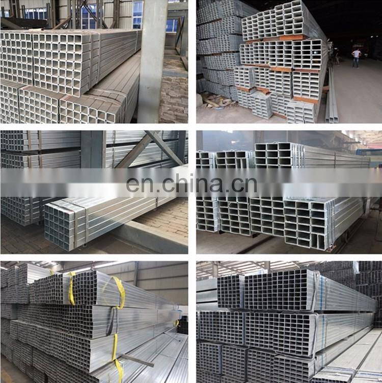 ASTM A500 hot dipped galvanized tube 1 inch square iron pipe gi hollow section